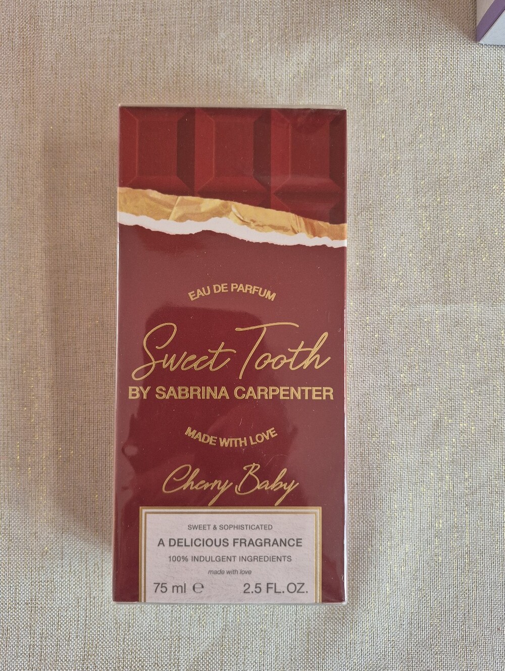 Scarlett Body Wash Bottle in Deep Red with Gold Accent